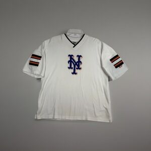 VTG New York NY Mets Jersey Style Short Sleeve Baseball MLB Lee Sport Y2K